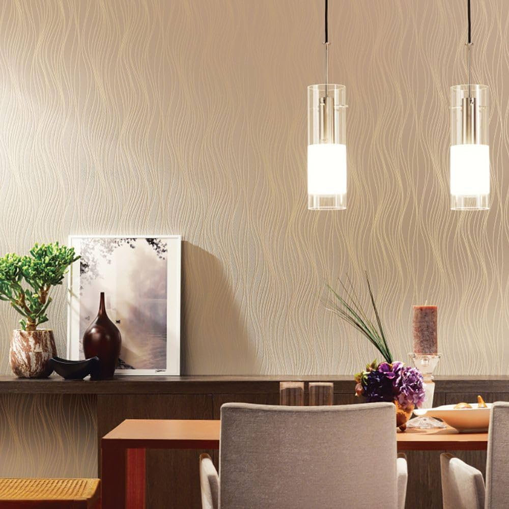 Amazon | 壁紙屋本舗 壁紙 のりなし クロス ストライプ モダン